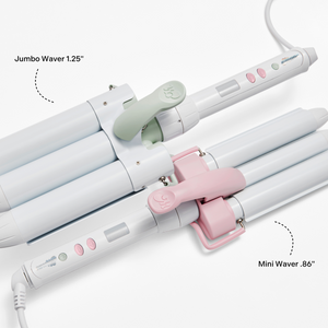 Side by side comparison of Triple Ripple Mini Waver .86