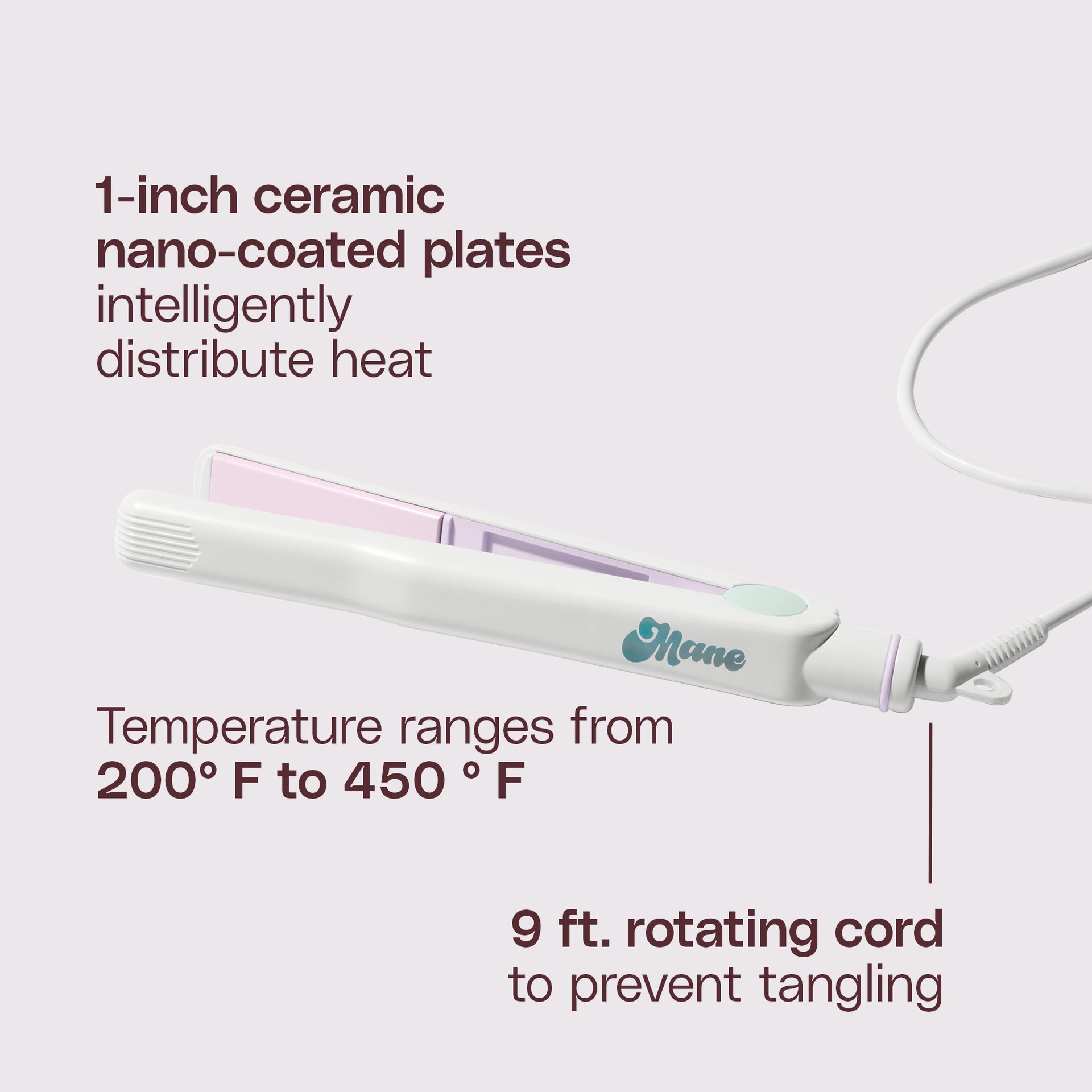 mane flat iron features and benefits
