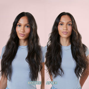 Mane Let's Bounce 1” (25MM) Curling Wand Before and After