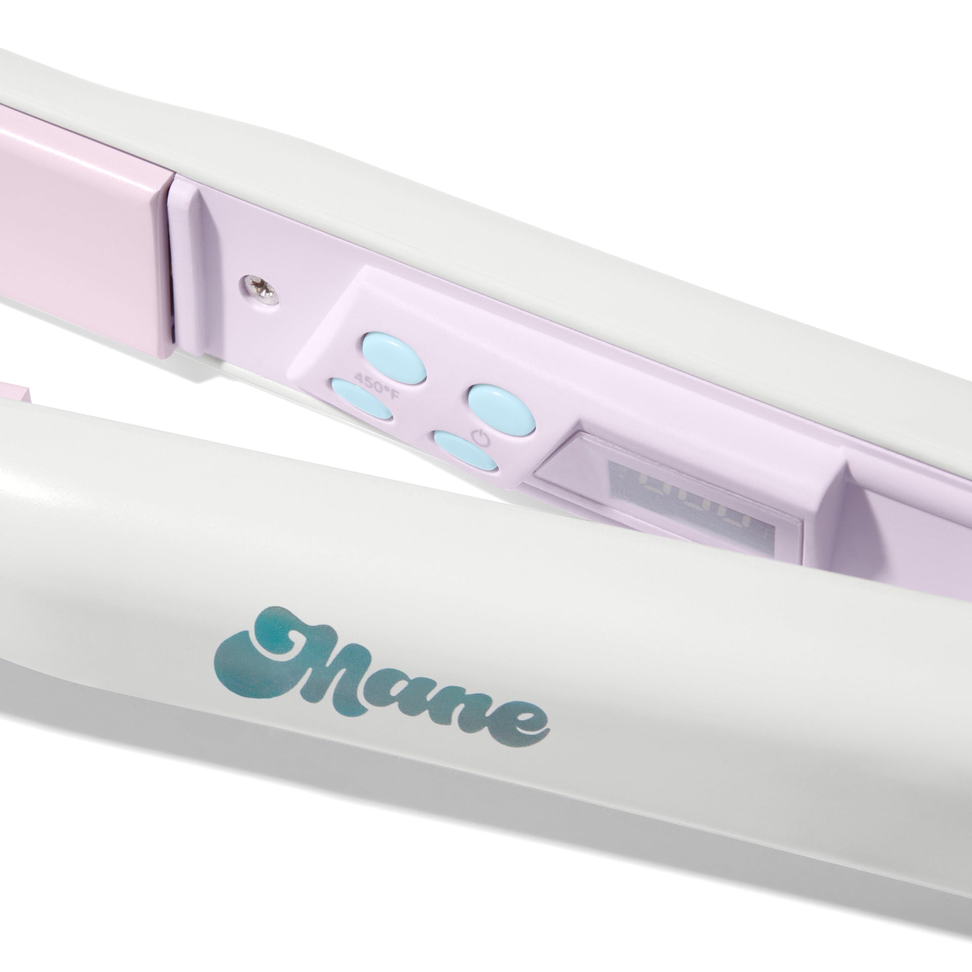 mane by mane addicts three way multi-use flat iron button close-up