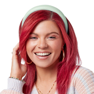 mane by mane addicts bandmate puffy headband in hair front view