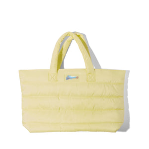 Puffy Tote Bag In Yellow