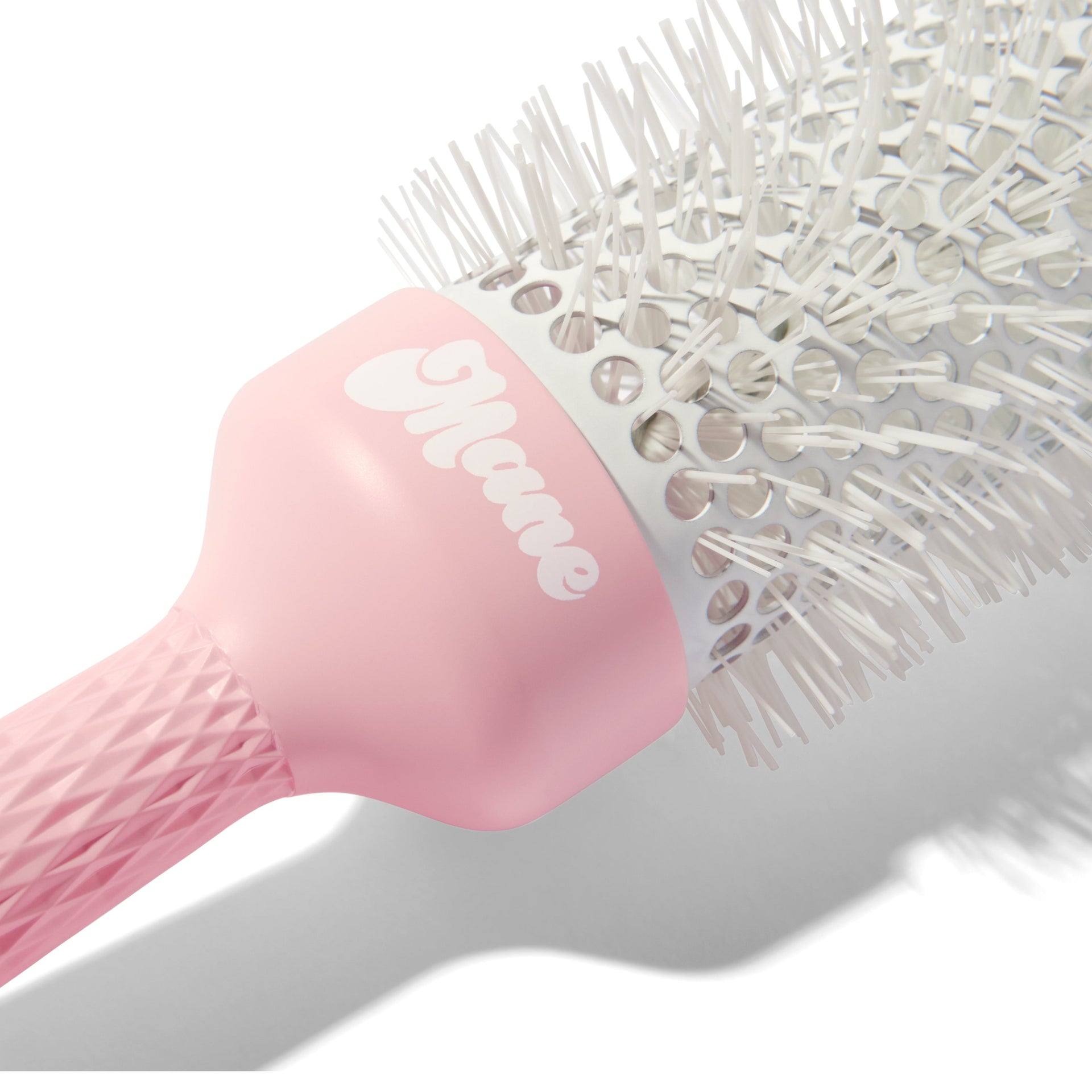 mane by mane addicts BRB Ceramic Round Brush 43mm (1.7") logo and bristle close-up