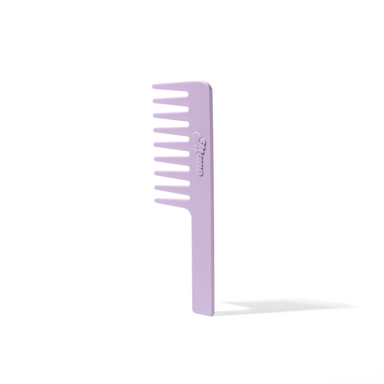mane not ur average wide-tooth comb in purple