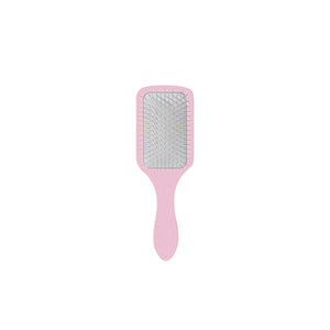 pink mini detangling brush on white background