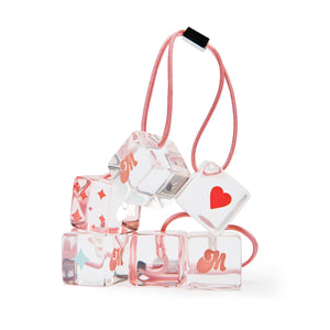Cutie Cubes Hair Bobbles on white background