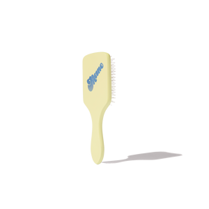 mane by mane addicts ready or knot detangling brush with holographic logo