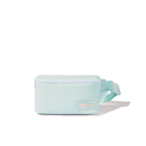mane by mane addicts puffy crossbody belt bag in mint green