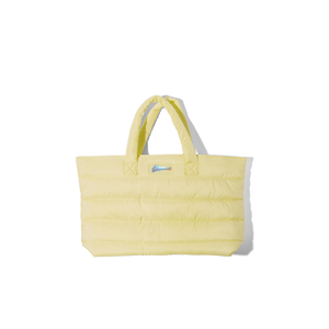 mane by mane addicts yellow puffy tote