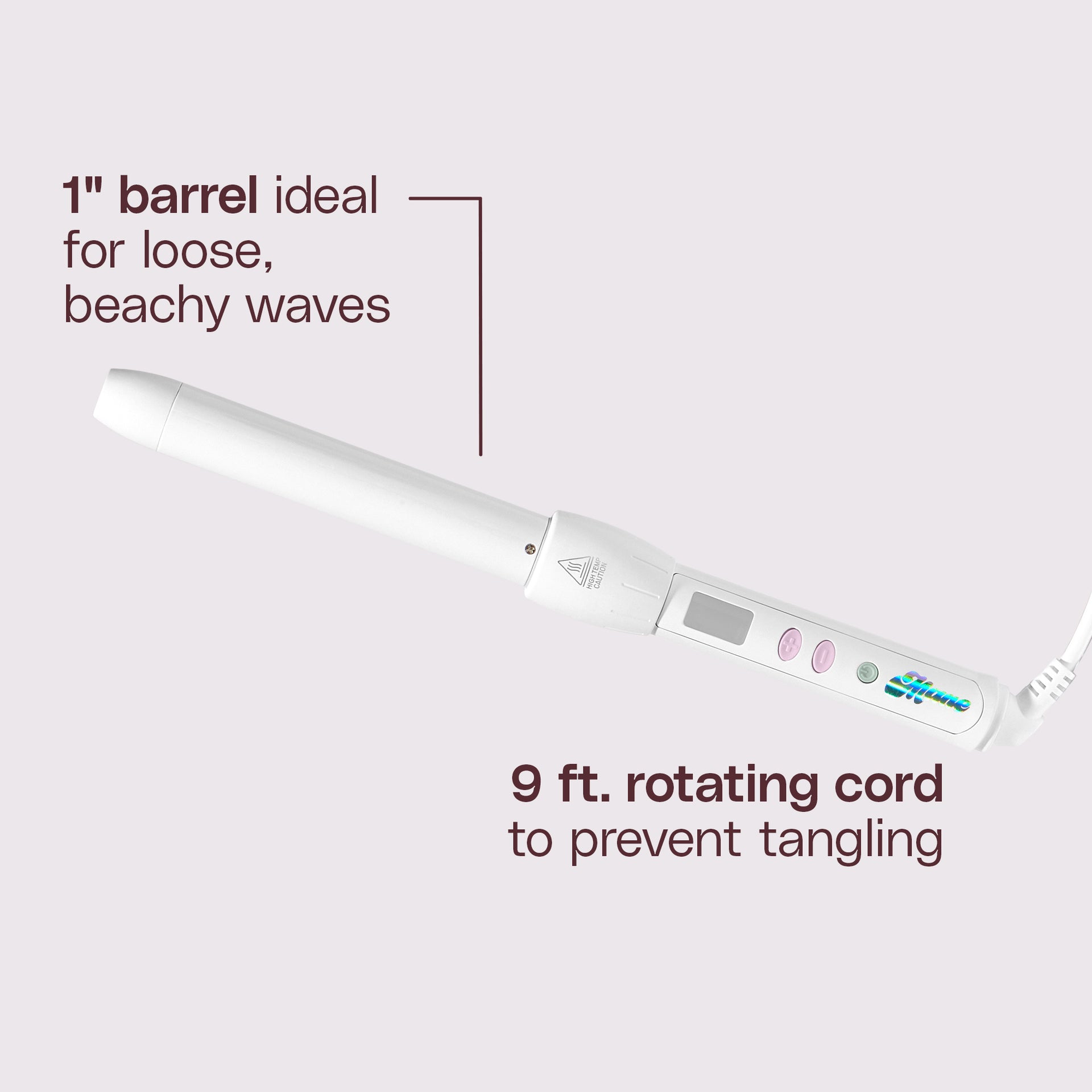 mane let's bounce 1" curling wand features and benefits