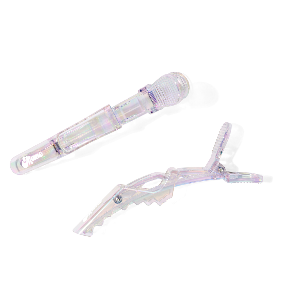 Jumbo Holographic Alligator Clips