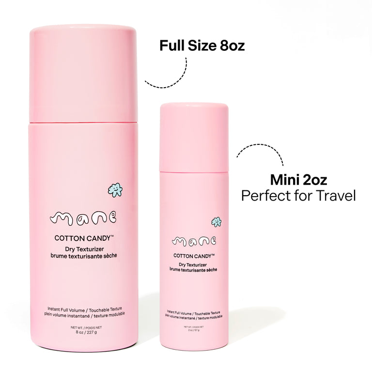 Two pink bottles of 