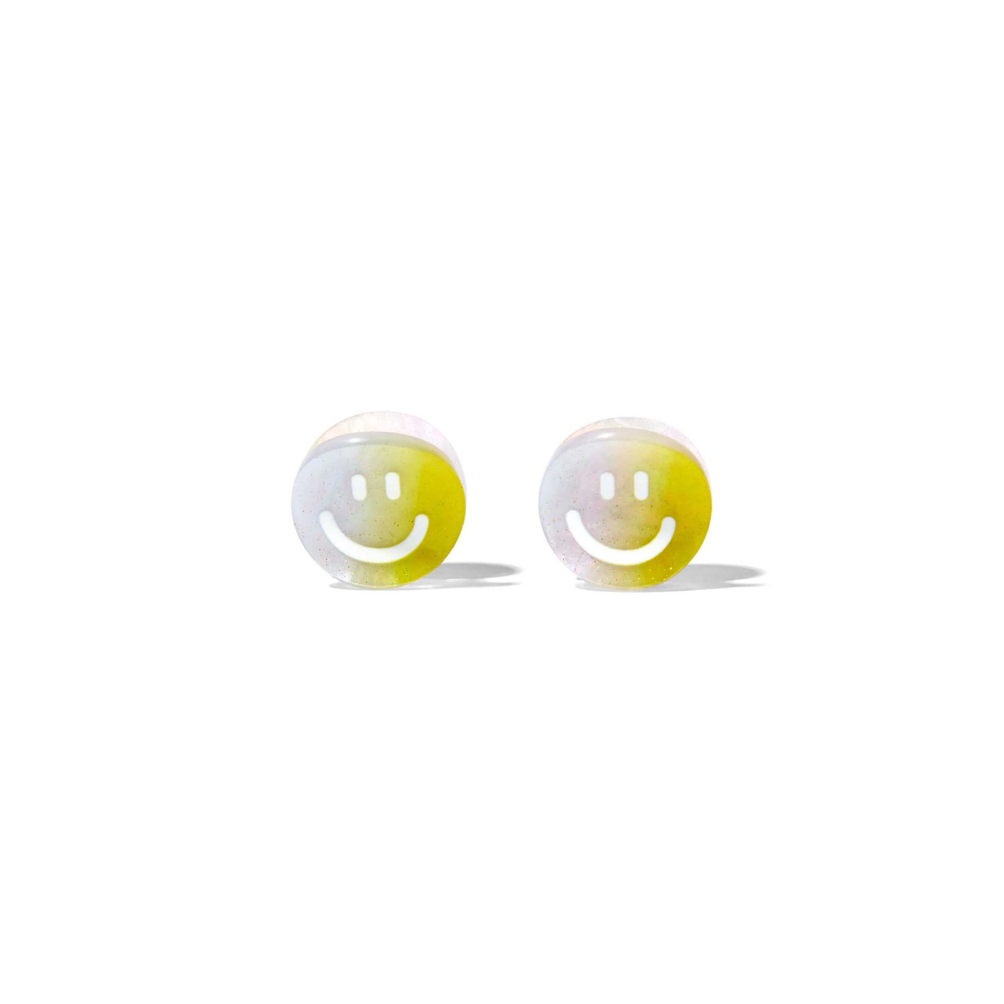 Smile! Mini Hair Clips on a white background