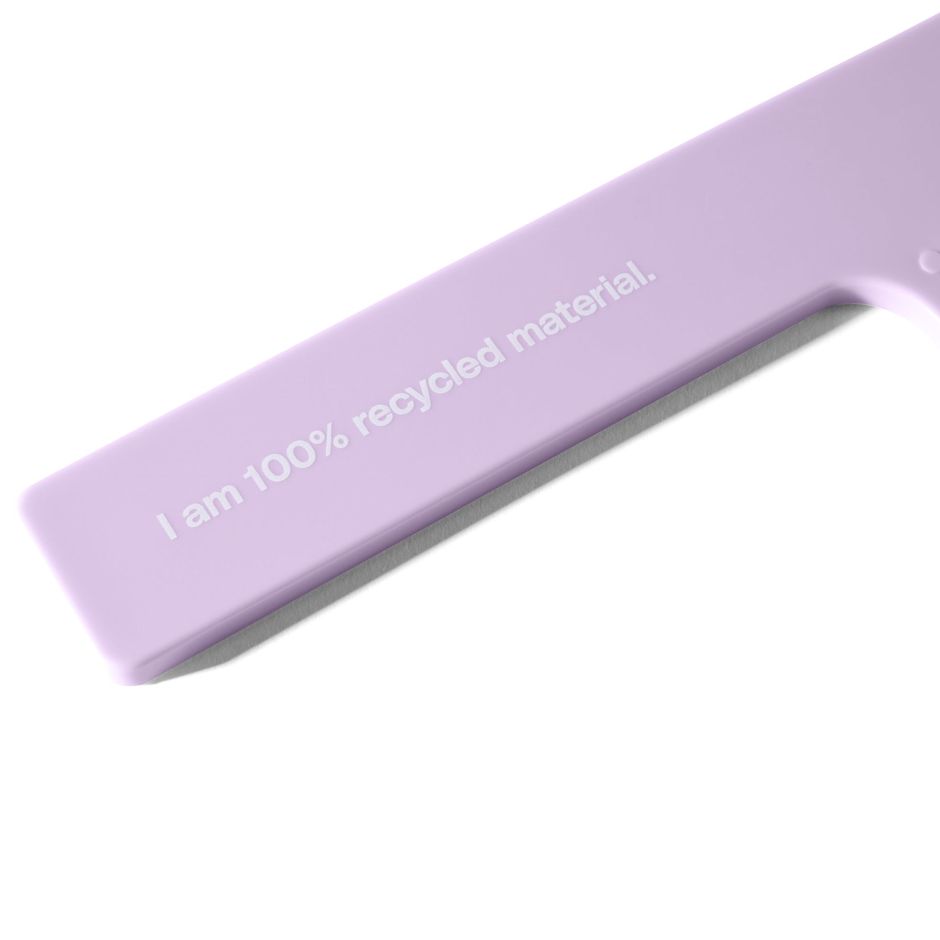 mane not ur average wide-tooth comb in purple handle