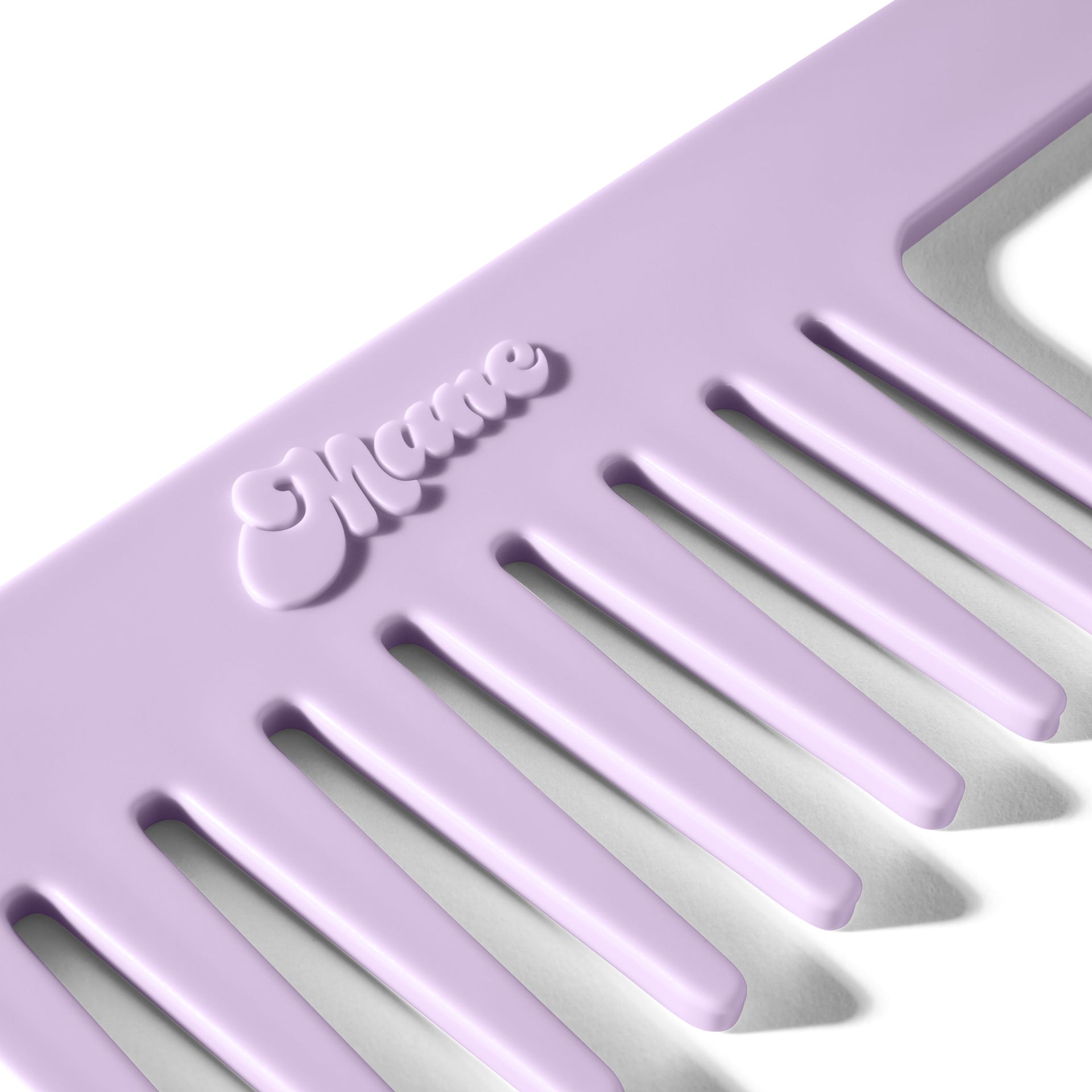 mane not ur average wide-tooth comb in purple