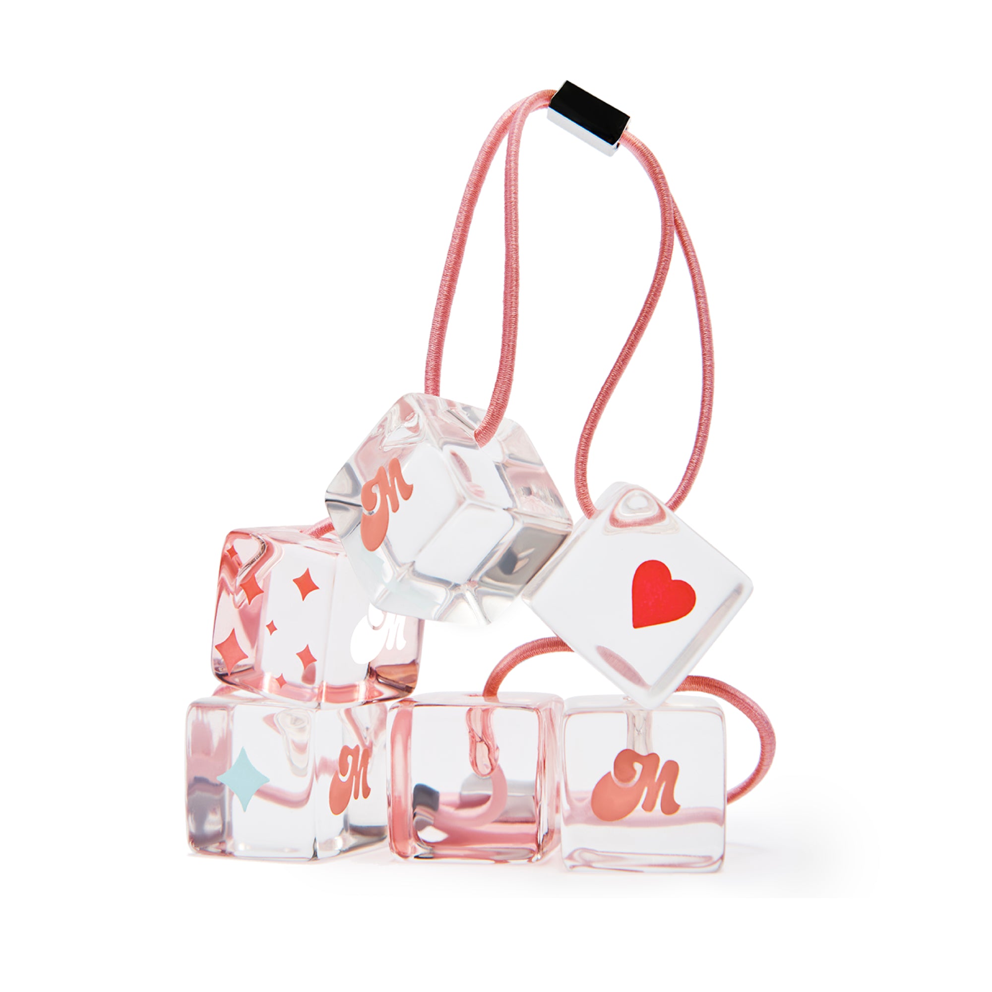 Cutie Cubes Hair Bobbles on white background