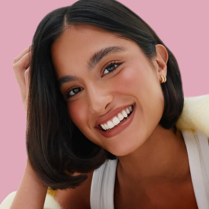 Mini Hot Round Brush styled look