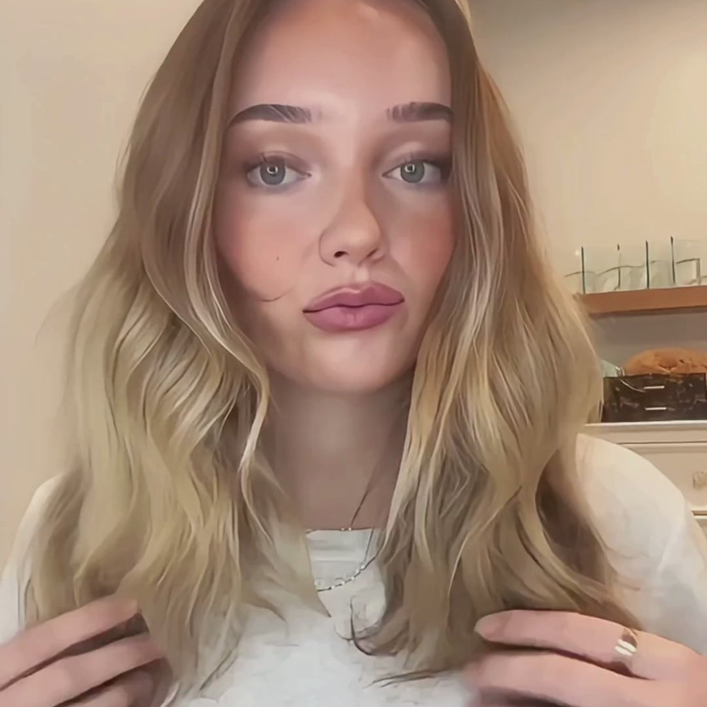 MODEL USING HOT ROUND BRUSH