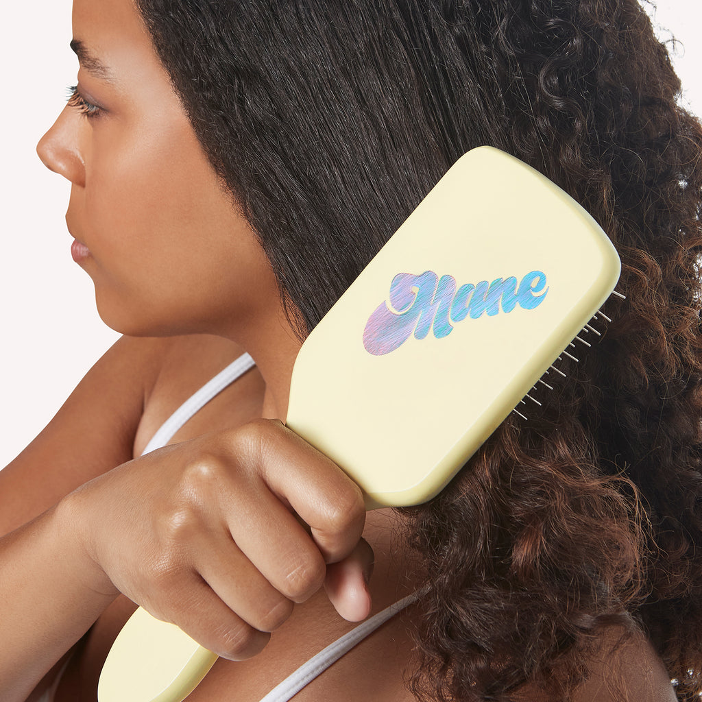 mane by mane addicts ready or knot detangling brush in natural  hair