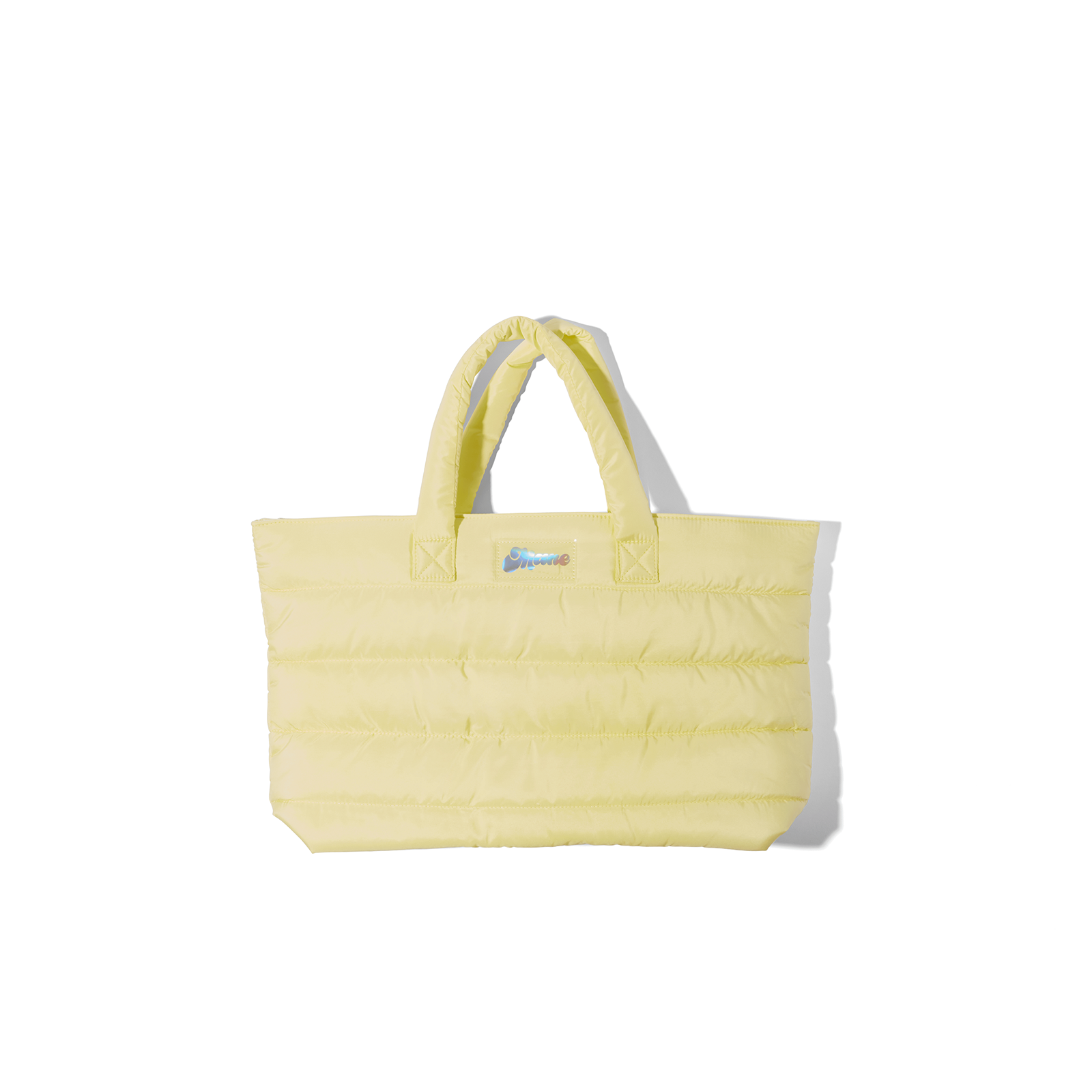mane by mane addicts yellow puffy tote